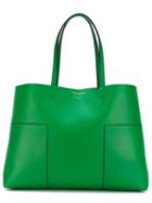 Tory Burch Tote With Interior Pouch, Women's, Green, Leather