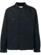 Ami Alexandre Mattiussi Camp Collar Bi Material Overshirt - Blue