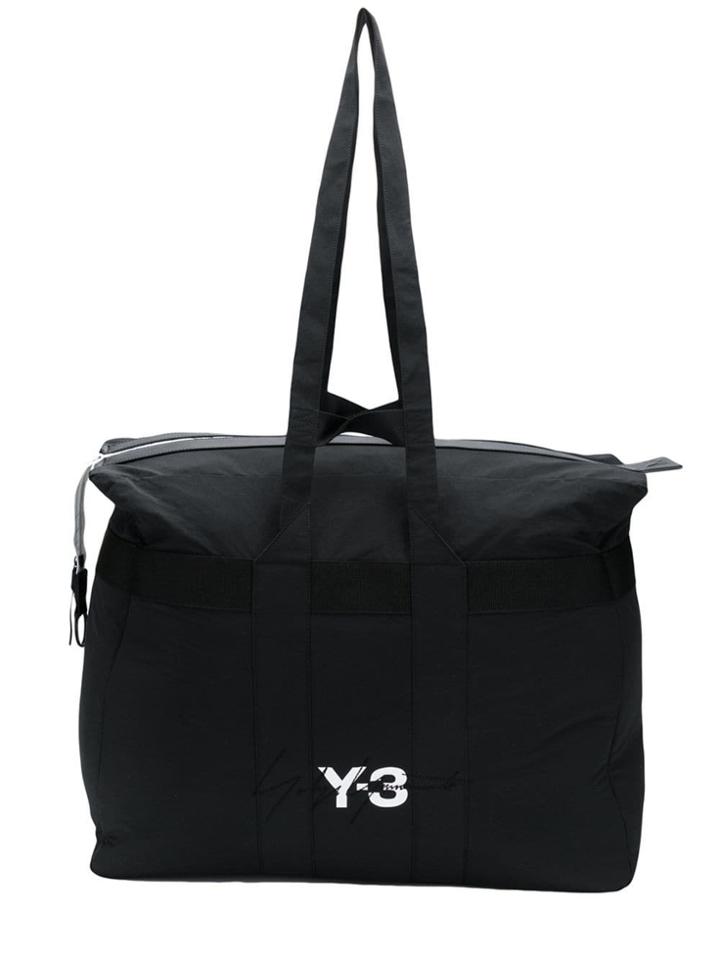 Y-3 Contrast Logo Tote - Black