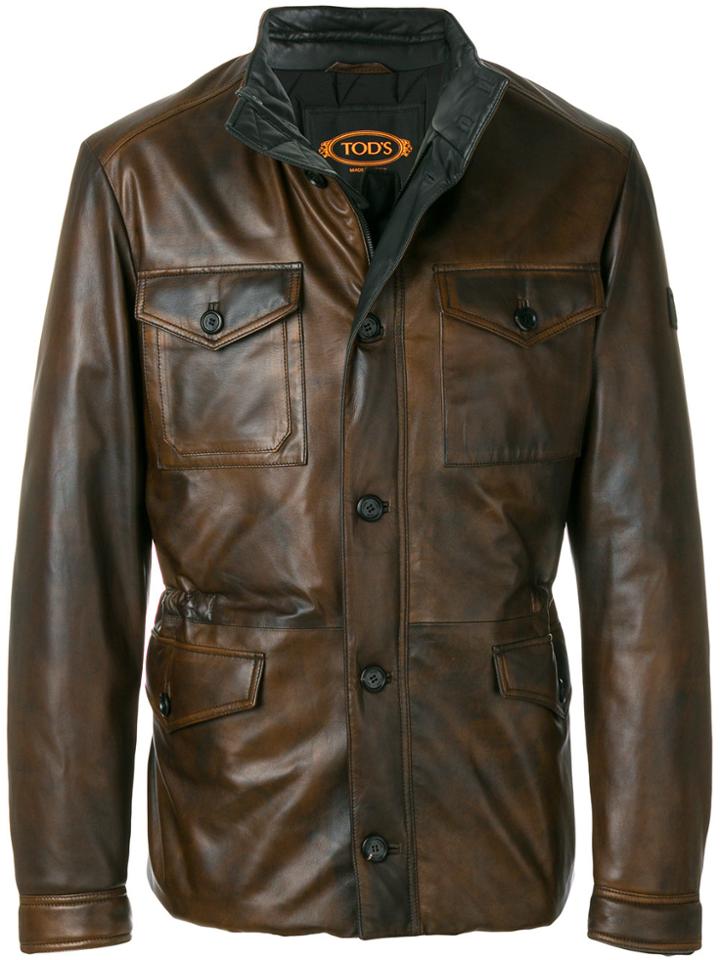 Tod's Pocket Detail Jacket - Brown