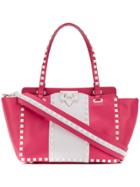 Valentino Valentino Garavani Free Rockstud Trapeze Tote Bag - Pink &