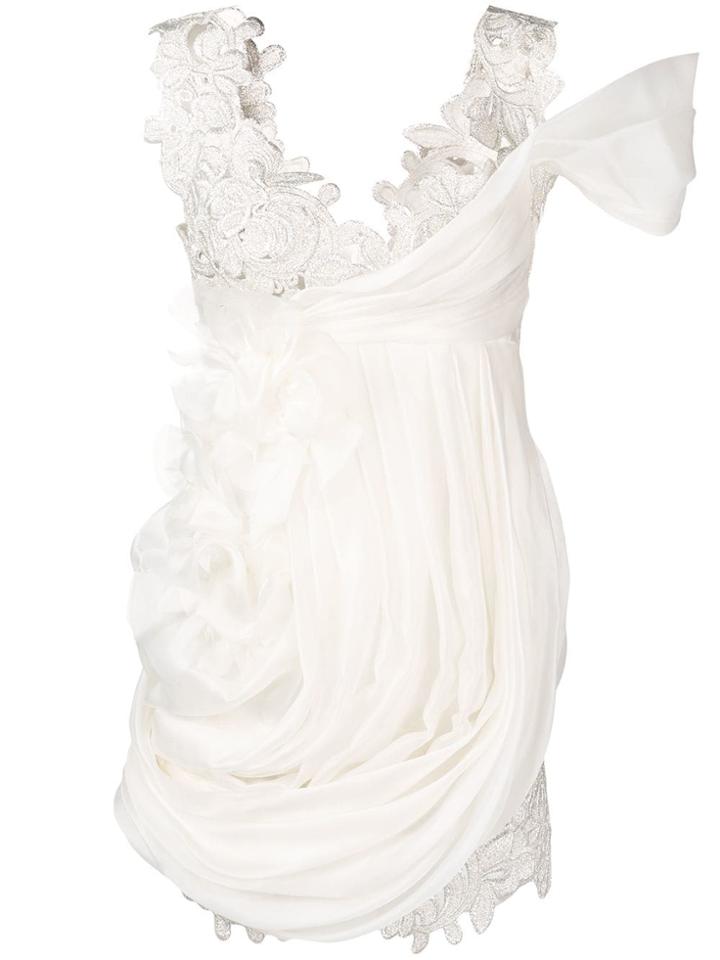 Ermanno Scervino Floral Pattern Short Dress - White