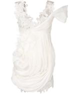 Ermanno Scervino Floral Pattern Short Dress - White