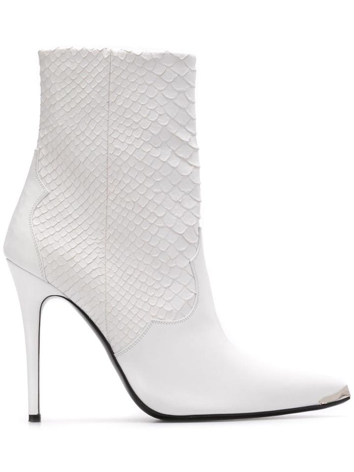 Amiri Amiri Wswesesl Wht Furs & Skins->leather - White