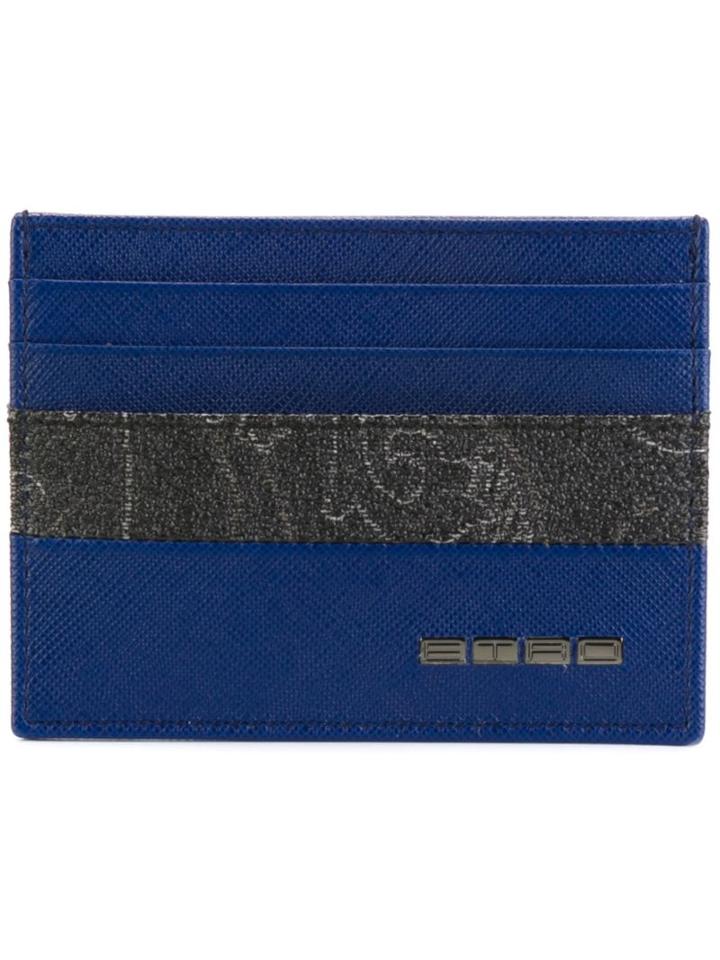 Etro Logo Plaque Cardholder
