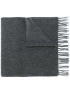 Canali - Fringed Scarf - Men - Cashmere - One Size, Grey, Cashmere