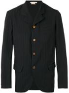 Comme Des Garçons Homme Plus - Striped Classic Blazer - Men - Polyester/cupro - M, Black, Polyester/cupro