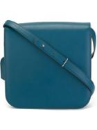 Maison Margiela Front Flap Shoulder Bag, Women's, Blue, Leather