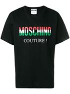 Moschino Tricolour Printed Logo T-shirt - Black