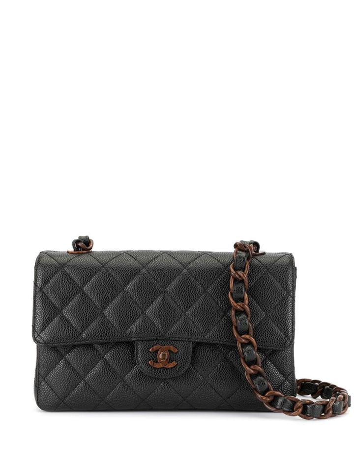 Chanel Pre-owned Plastic Chain Shoulder Bag - Black