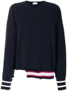 Mrz Striped-hem Sweater - Blue