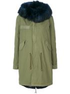 Mr & Mrs Italy Fur Hooded Parka - Green