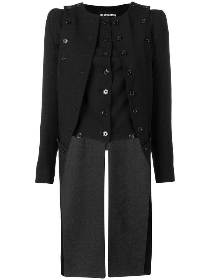 Ann Demeulemeester Double Buttoned Waistcoat - Black