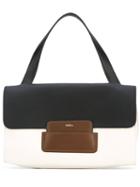 Furla - Colour Block Shoulder Bag - Women - Leather - One Size, Nude/neutrals, Leather