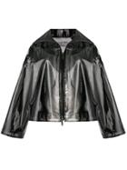 Valentino Transparent Raincoat - Black