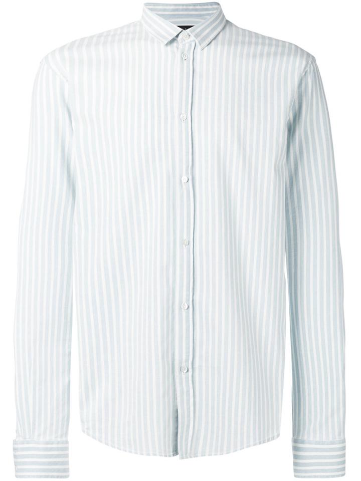Iro - Striped Denim Shirt - Men - Cotton/modal - Xl, Blue, Cotton/modal