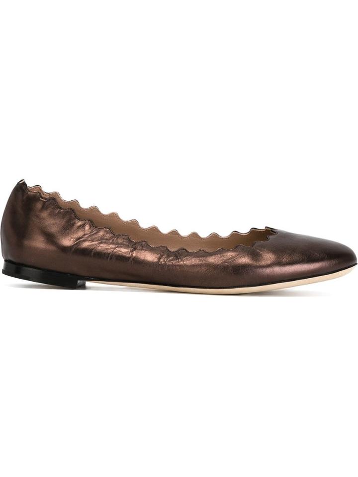 Chloé 'lauren' Ballerinas - Metallic