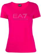 Ea7 Emporio Armani Short Sleeve Logo T-shirt - Pink