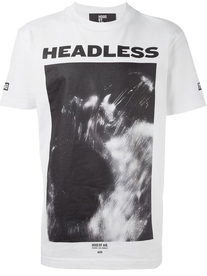 Hood By Air Headless T-shirt, Men's, Size: Xl, White, Cotton