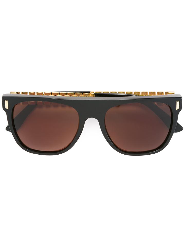 Retrosuperfuture Flat Top Sunglasses - Black