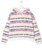 Tommy Hilfiger Junior Teen Graphic Text Hoodie - White