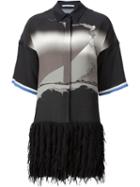Marco De Vincenzo Frilled Hem Shirt Dress