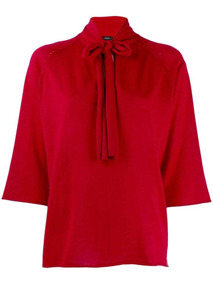 Joseph Pussy Bow Kaftan - Red