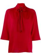 Joseph Pussy Bow Kaftan - Red