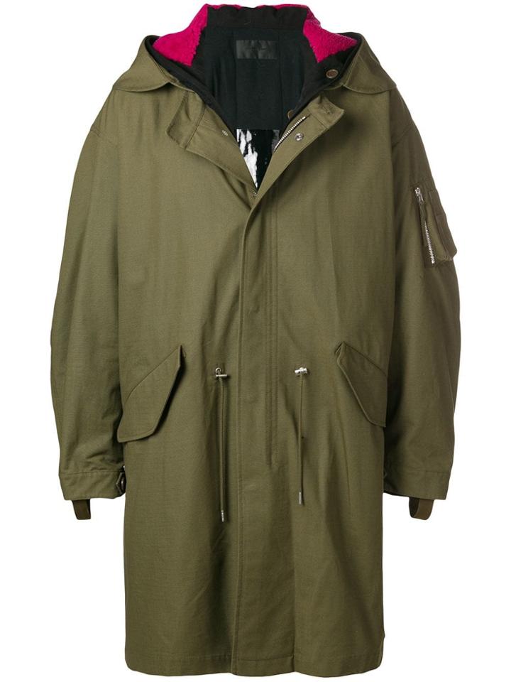 Helmut Lang Ripstop Fishtail Parka - Green