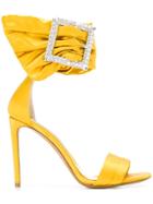 Alexandre Vauthier Yasmin Buckled Sandals - Yellow