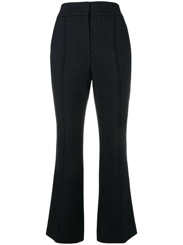 Joseph Flared Pinstripe Trousers - Blue