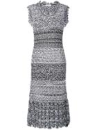 Sonia Rykiel Crochet Knit Dress - Black