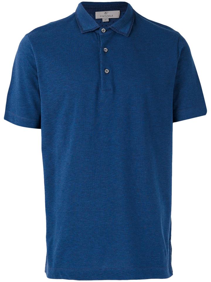 Canali - Classic Polo Shirt - Men - Cotton - 52, Blue, Cotton