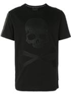 Philipp Plein - Skull And Crossbones Waffle Print T-shirt - Men - Cotton - Xxxl, Black, Cotton