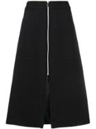 Barbara Bui Zipped A-line Skirt - Black