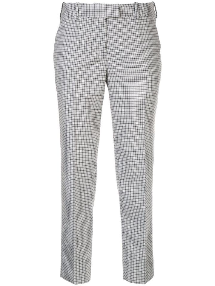 Cefinn Checked Tailored Trousers - Grey
