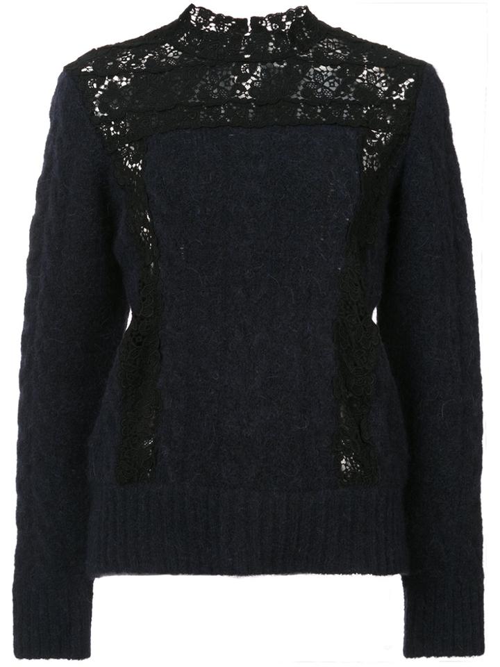 Sea Lace Panel Top - Blue