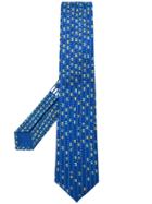 Bulgari Car Print Tie - Blue
