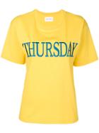 Alberta Ferretti Thursday Embroidered T-shirt - Yellow & Orange