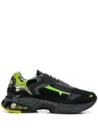 White Premiata Contrast Low-top Sneakers - Black