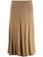 Toteme Pleated Skirt - Brown