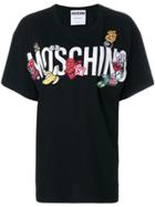 Moschino Patch Logo T-shirt - Black