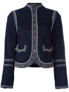 Jean Paul Gaultier Pre-owned Fitted Denim Jacket - Blue