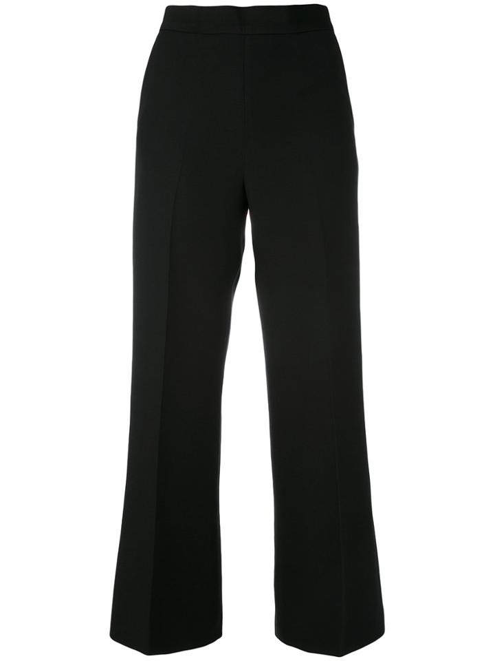 Fendi Wide Leg Tailored Trousers - Black