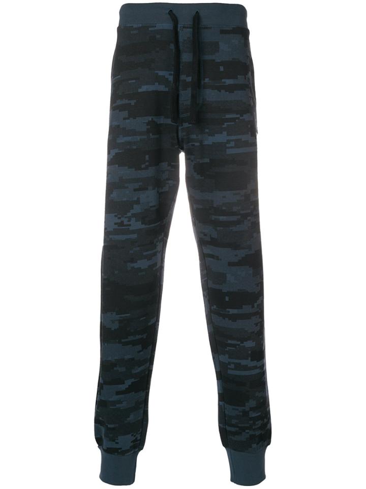 Diesel Camouflage Drawstring Trousers - Blue