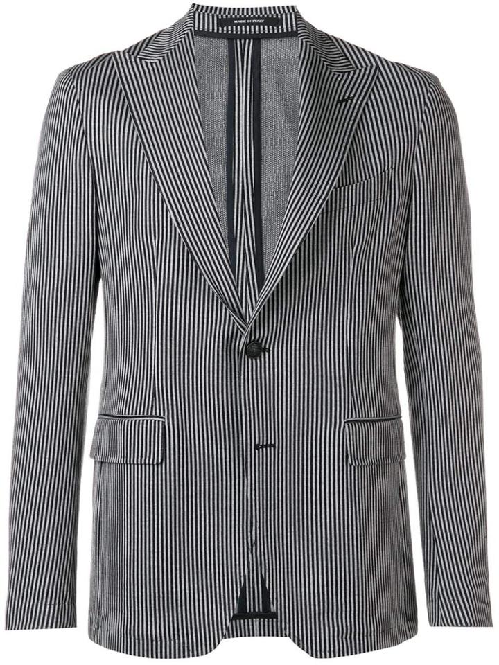 Tagliatore G-darwin Striped Blazer - Blue