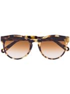 Chloé Eyewear Havana Tortoiseshell-effect Sunglasses - Brown