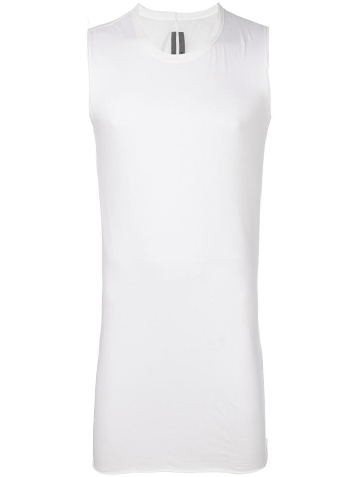Rick Owens Long Length Tank Top - White