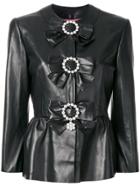Gucci Jacket With Bows - Black