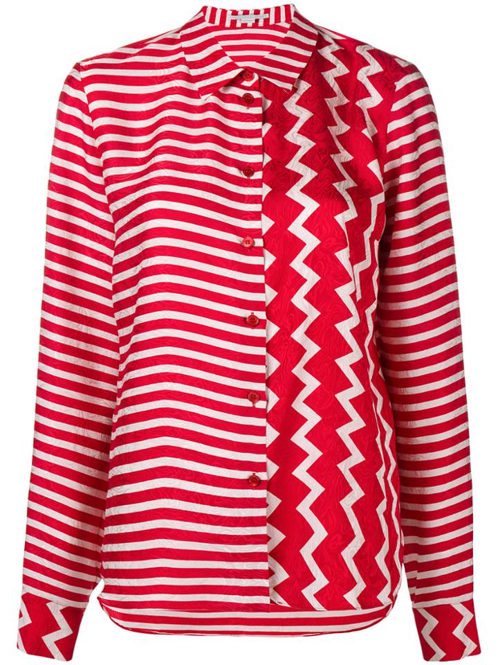 Stella Mccartney Contrast Panel Shirt - Red